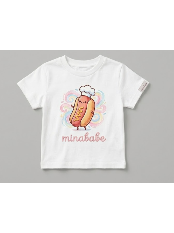 Hot Dog Graphic Baby Tee | Cute Funny Aesthetic T-Shirt for Women